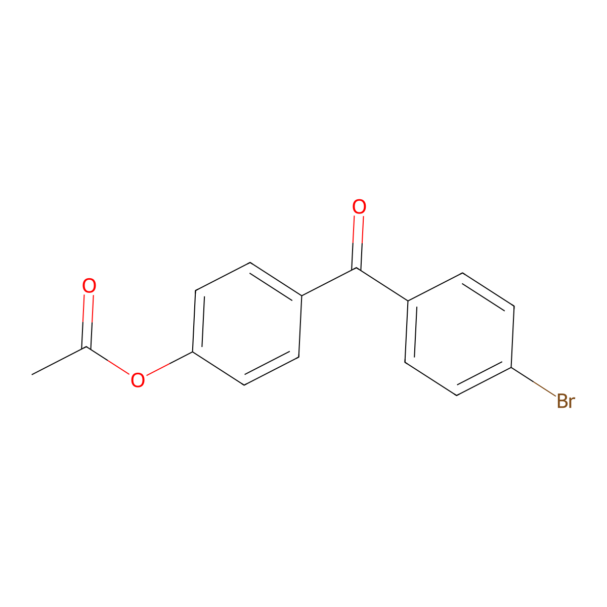 4-Acetoxy-4'-bromobenzophenone molecular structure, CAS 4306-46-1