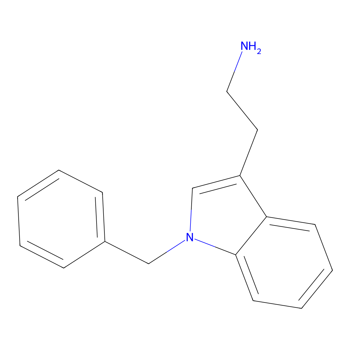 2-(1-Benzyl-1H-indol-3-yl)ethan-1-amine molecular structure, CAS 4307-98-6