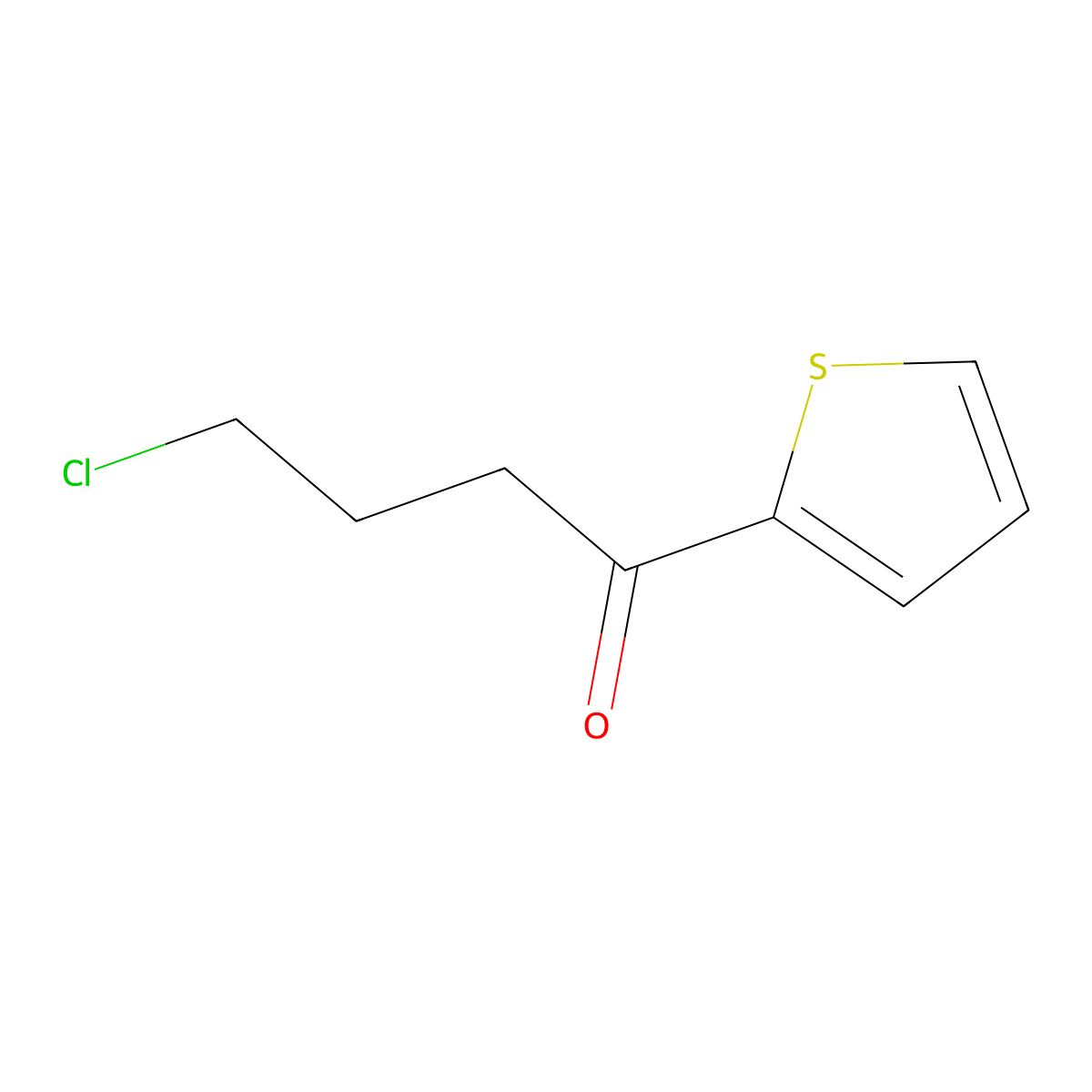 4-Chloro-1-(2-thienyl)butan-1-one molecular structure, CAS 43076-59-1