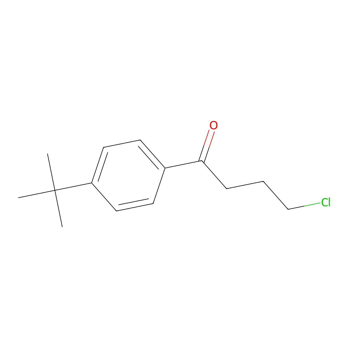 4'-tert-Butyl-4-chlorobutyrophenone molecular structure, CAS 43076-61-5