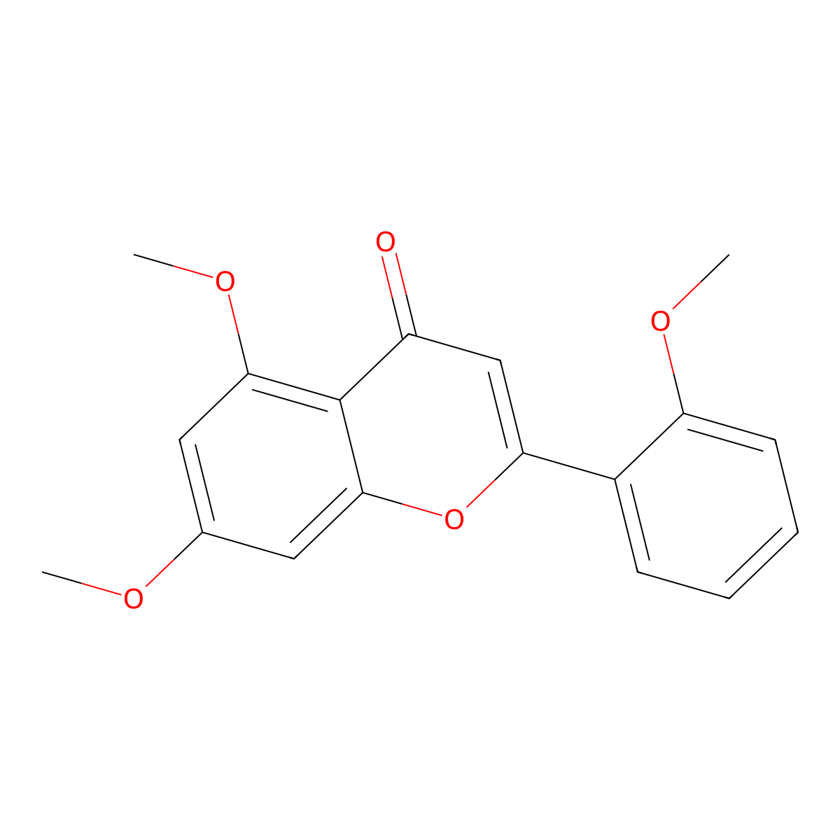 5,7,2'-Trimethoxyflavone molecular structure, CAS 4308-57-0