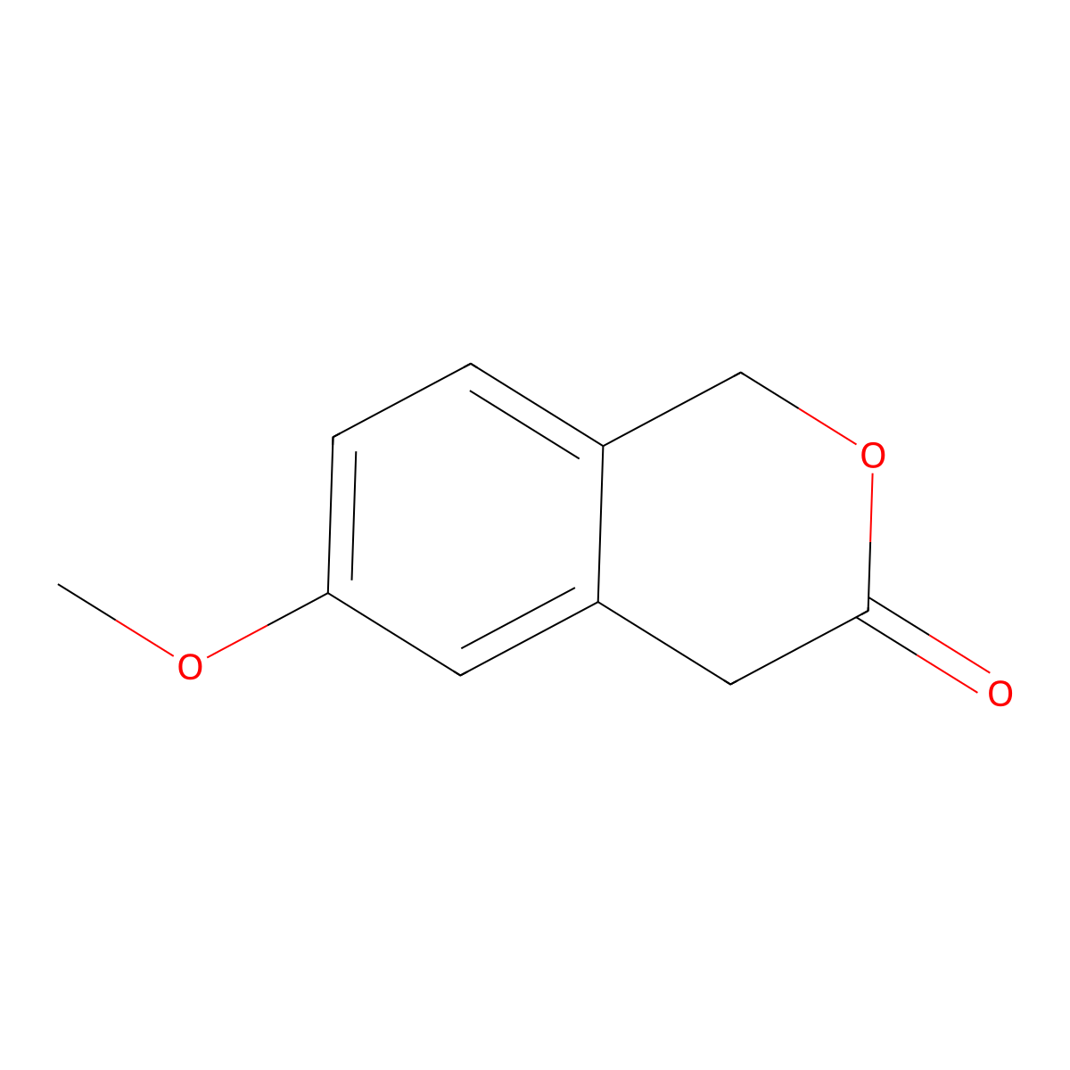 1,4-Dihydro-6-methoxy-3H-2-benzopyran-3-one molecular structure, CAS 43088-72-8
