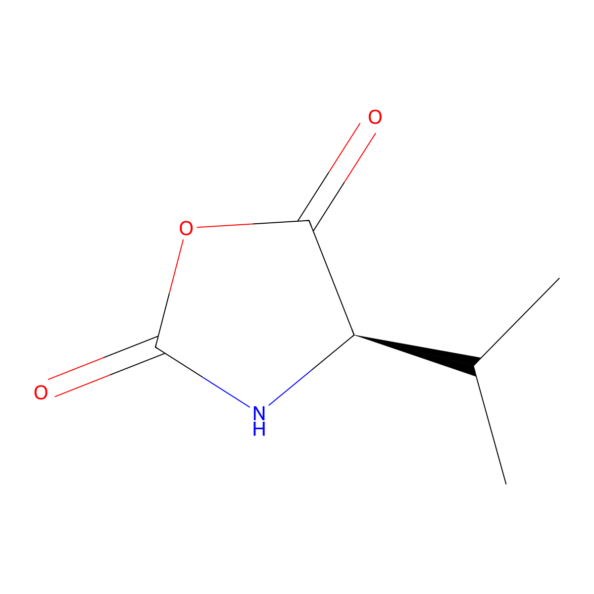 (R)-4-Isopropyloxazolidine-2,5-dione molecular structure, CAS 43089-05-0