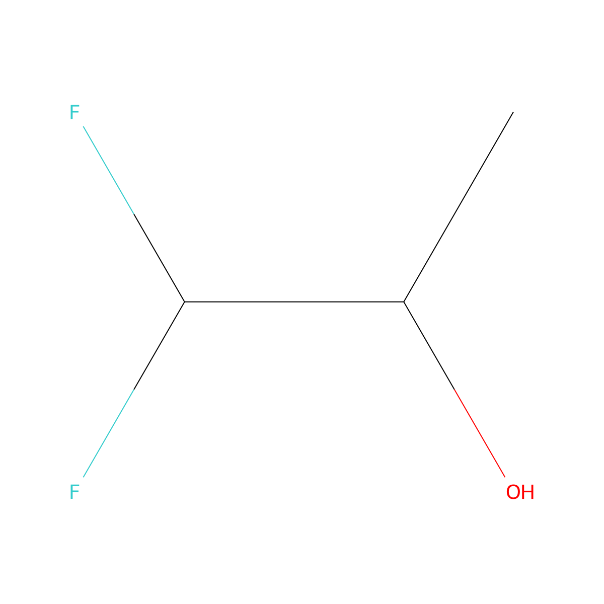 1,1-Difluoropropan-2-ol molecular structure, CAS 431-04-9
