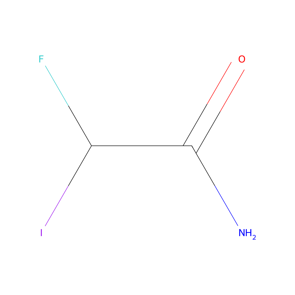 2-Fluoro-2-iodoacetamide molecular structure, CAS 431-13-0