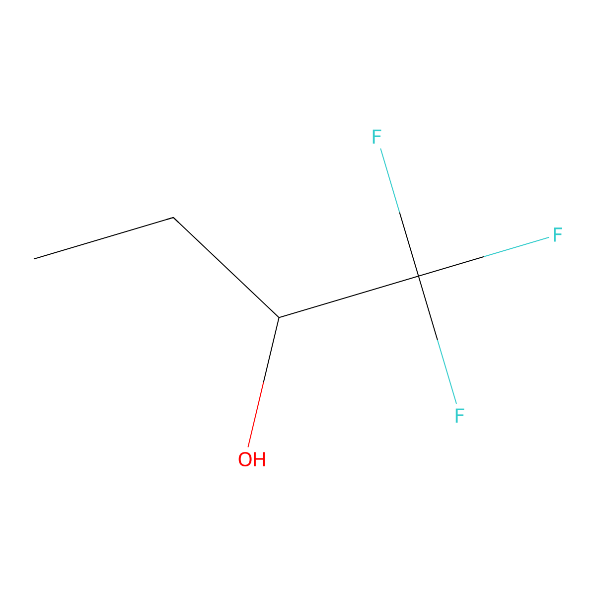 1,1,1-Trifluorobutan-2-ol molecular structure, CAS 431-36-7