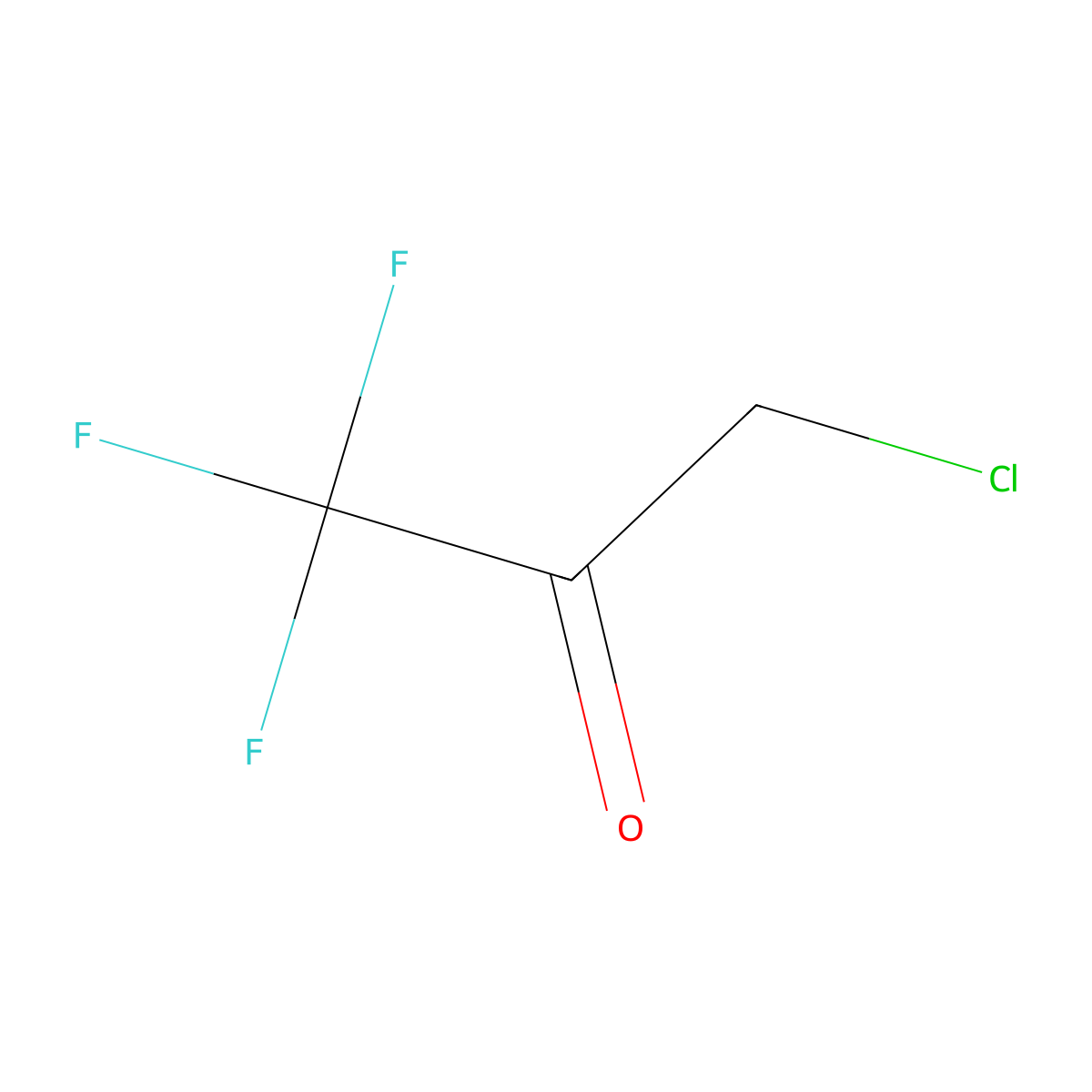 1-Chloro-3,3,3-trifluoroacetone molecular structure, CAS 431-37-8