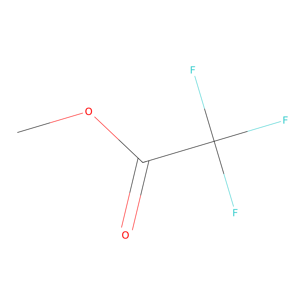 Methyl trifluoroacetate molecular structure, CAS 431-47-0