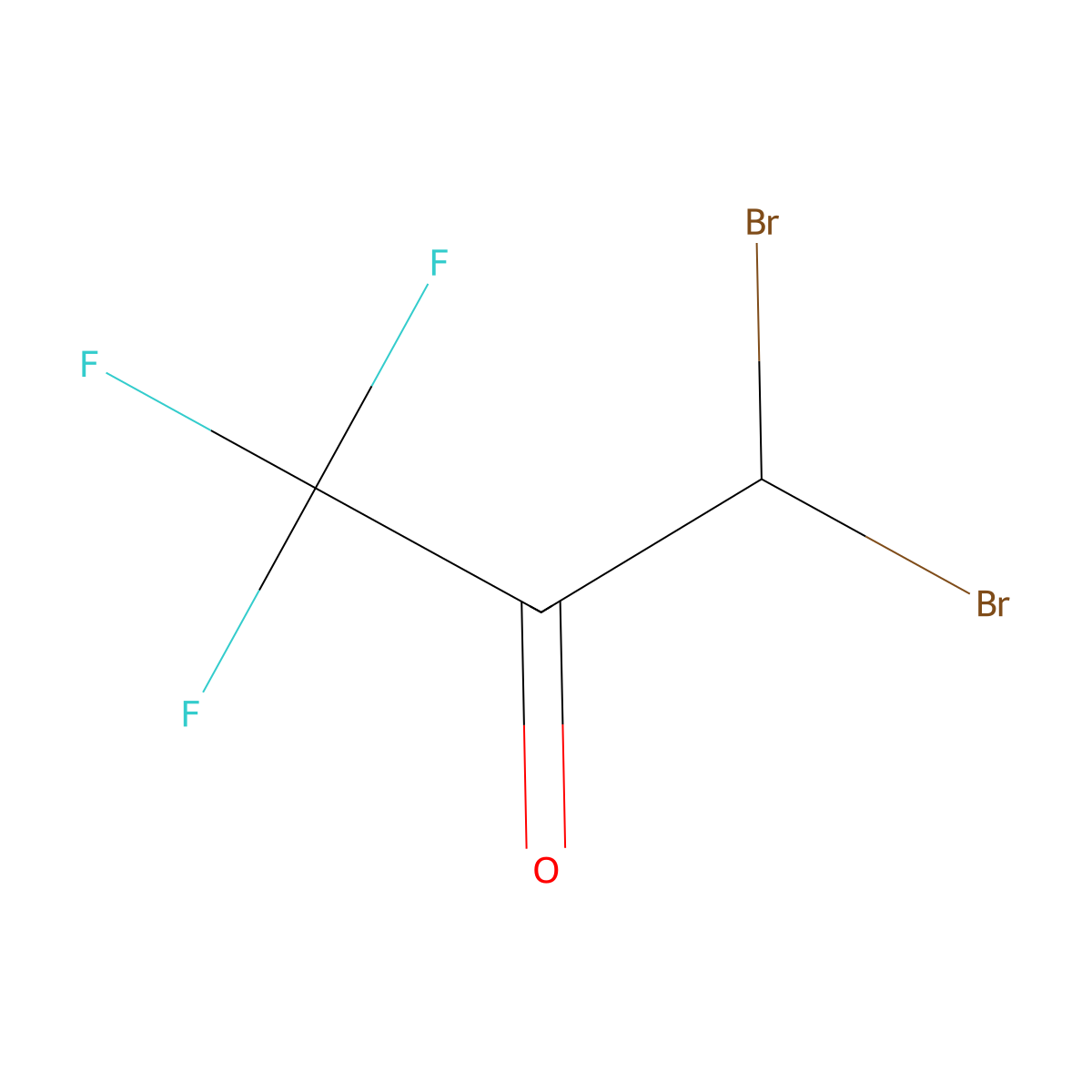 1,1-Dibromo-3,3,3-trifluoroacetone molecular structure, CAS 431-67-4