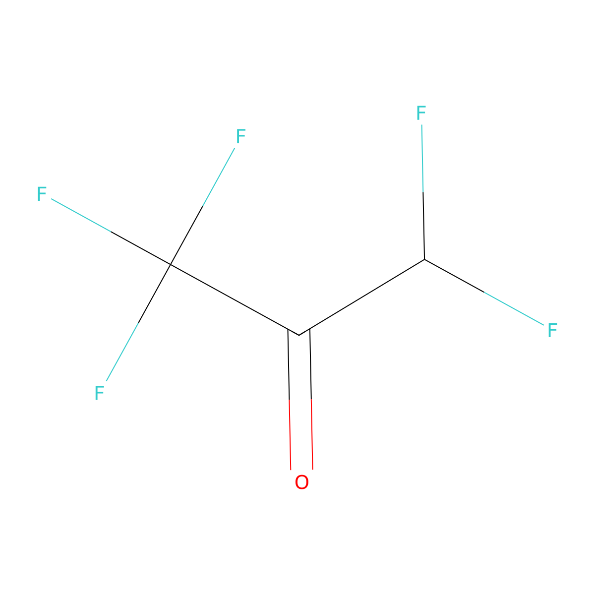 Pentafluoroacetone molecular structure, CAS 431-71-0