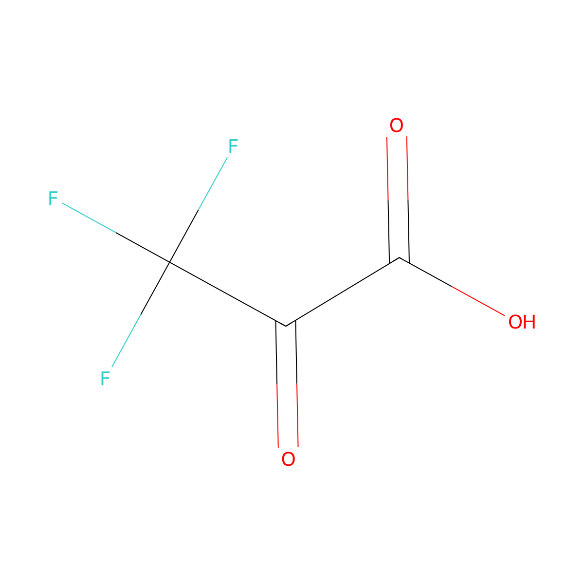 3,3,3-Trifluoro-2-oxopropanoic acid molecular structure, CAS 431-72-1