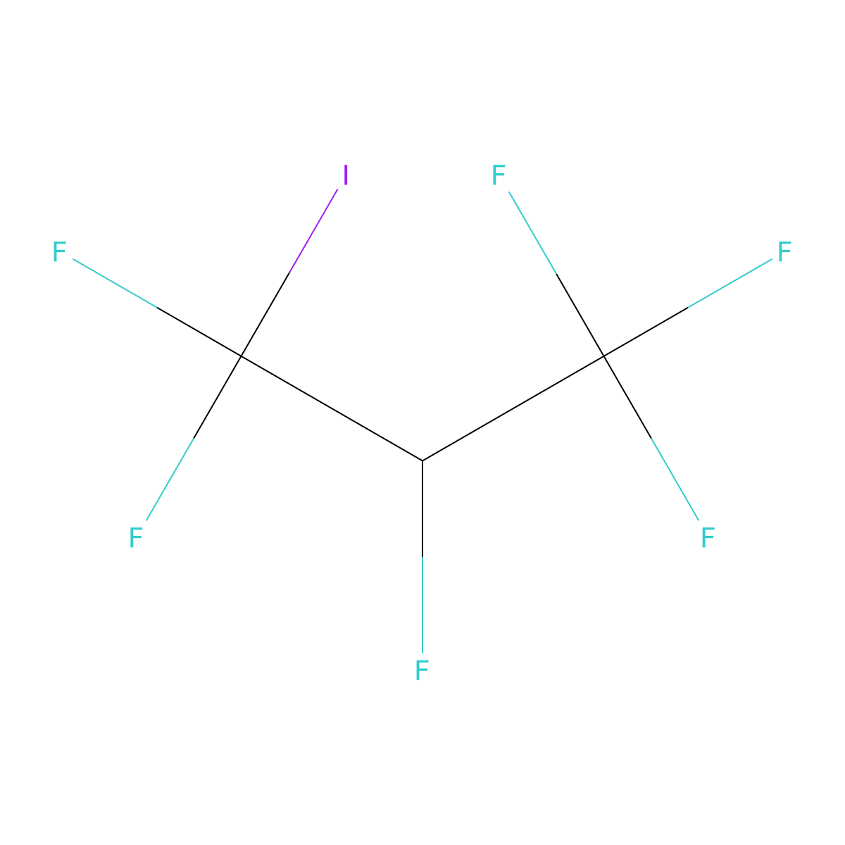 1-Iodo-2H-perfluoropropane molecular structure, CAS 431-90-3