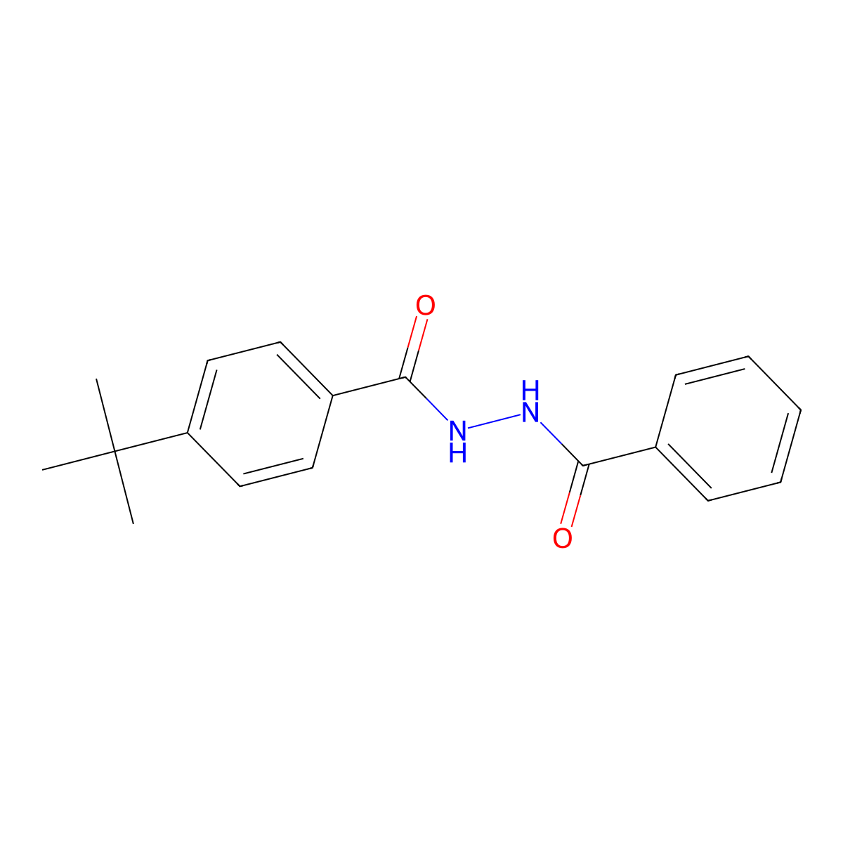 N'-Benzoyl-4-(tert-butyl)benzohydrazide molecular structure, CAS 43100-33-0