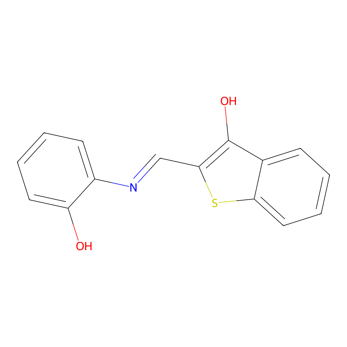 2-[(2-hydroxyanilino)methylene]-1-benzothiophen-3(2H)-one molecular structure, CAS 431040-64-1