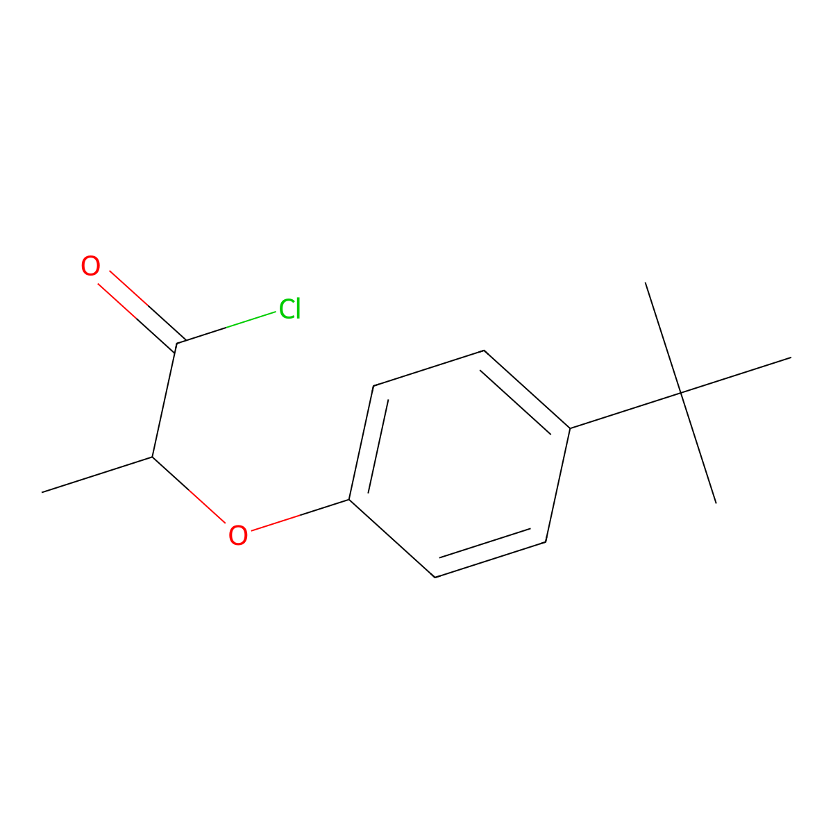 2-(4-tert-butylphenoxy)propanoyl Chloride molecular structure, CAS 431046-87-6