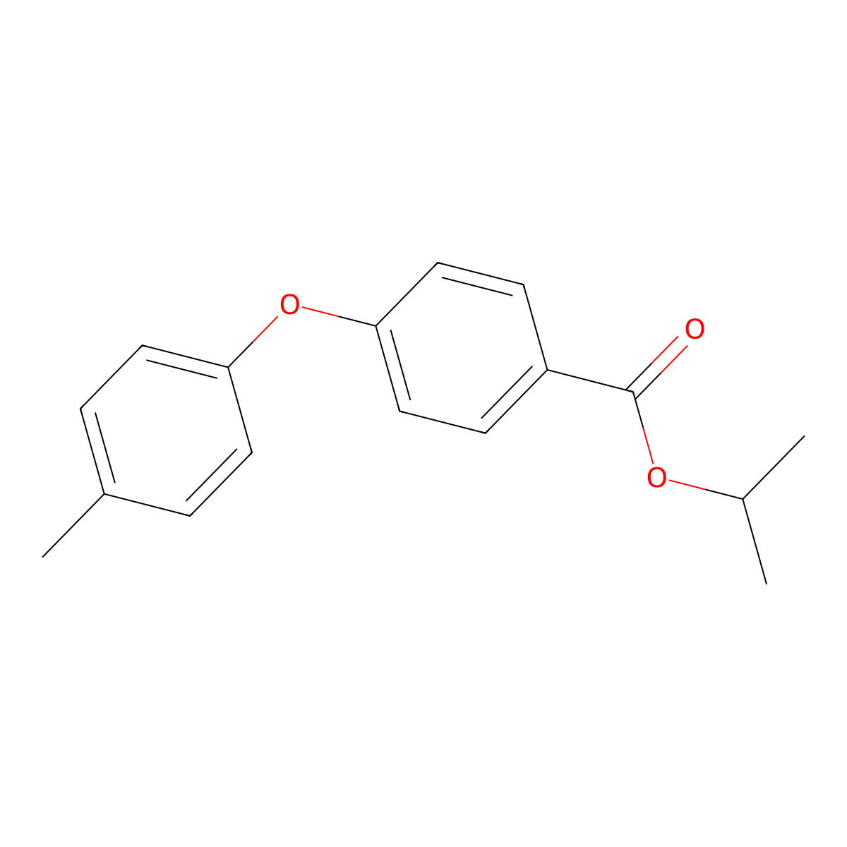 Propan-2-yl 4-(4-methylphenoxy)benzoate molecular structure, CAS 431047-39-1