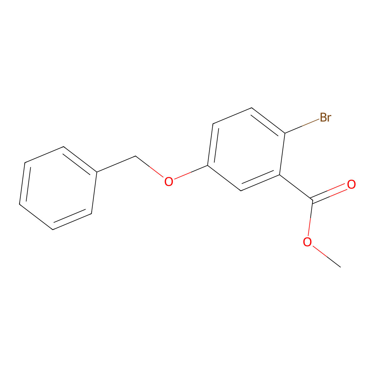 Methyl 5-(benzyloxy)-2-bromobenzoate molecular structure, CAS 431052-32-3
