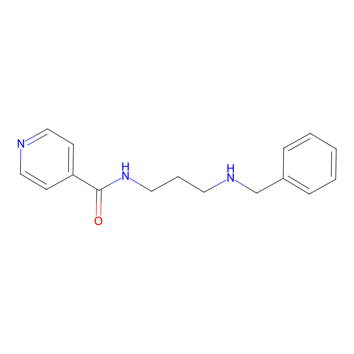N-(3-Benzylamino-propyl)-isonicotinamide molecular structure, CAS 431056-19-8