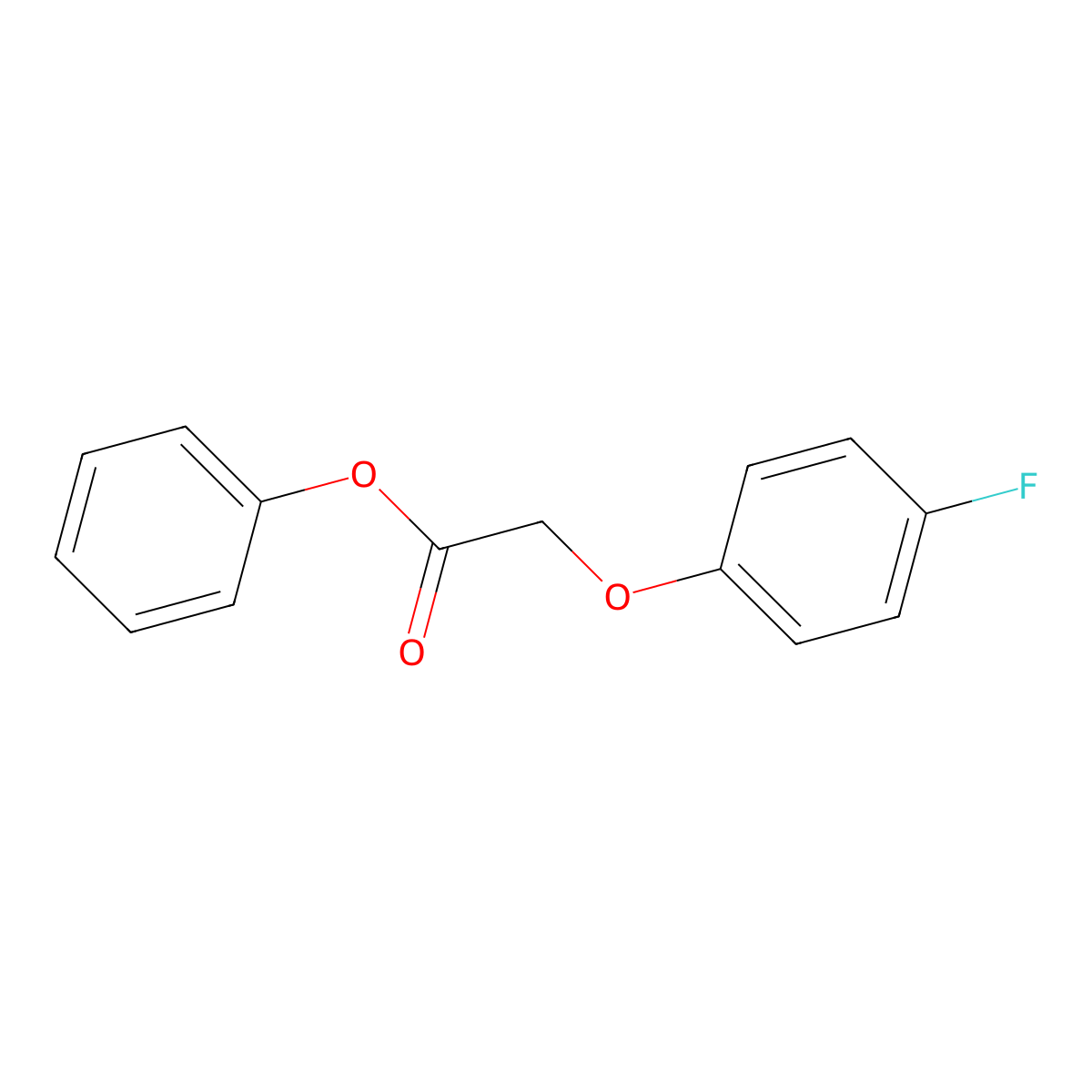 Phenyl 2-(4-fluorophenoxy)acetate molecular structure, CAS 431056-39-2