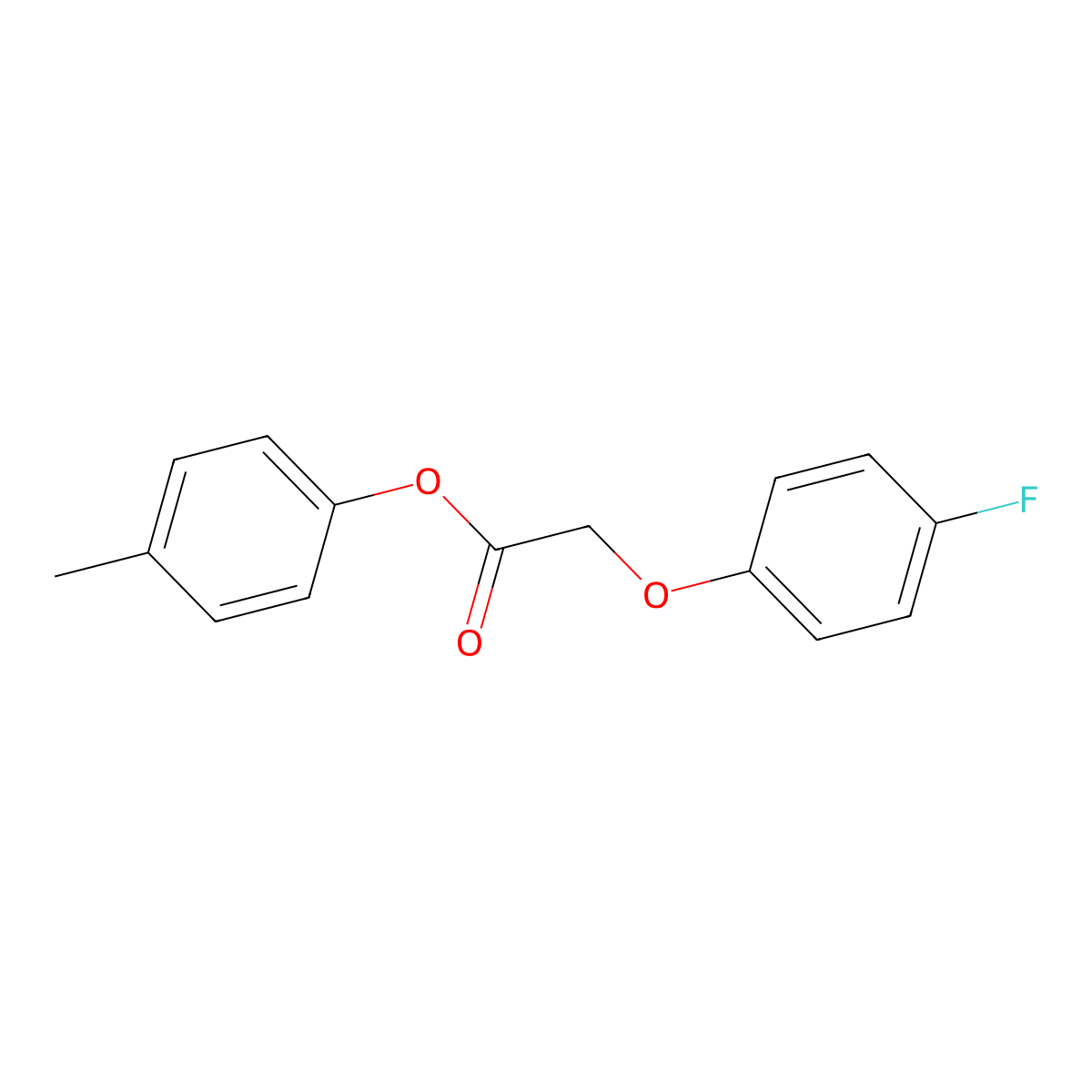 4-Methylphenyl (4-fluorophenoxy)acetate molecular structure, CAS 431056-94-9