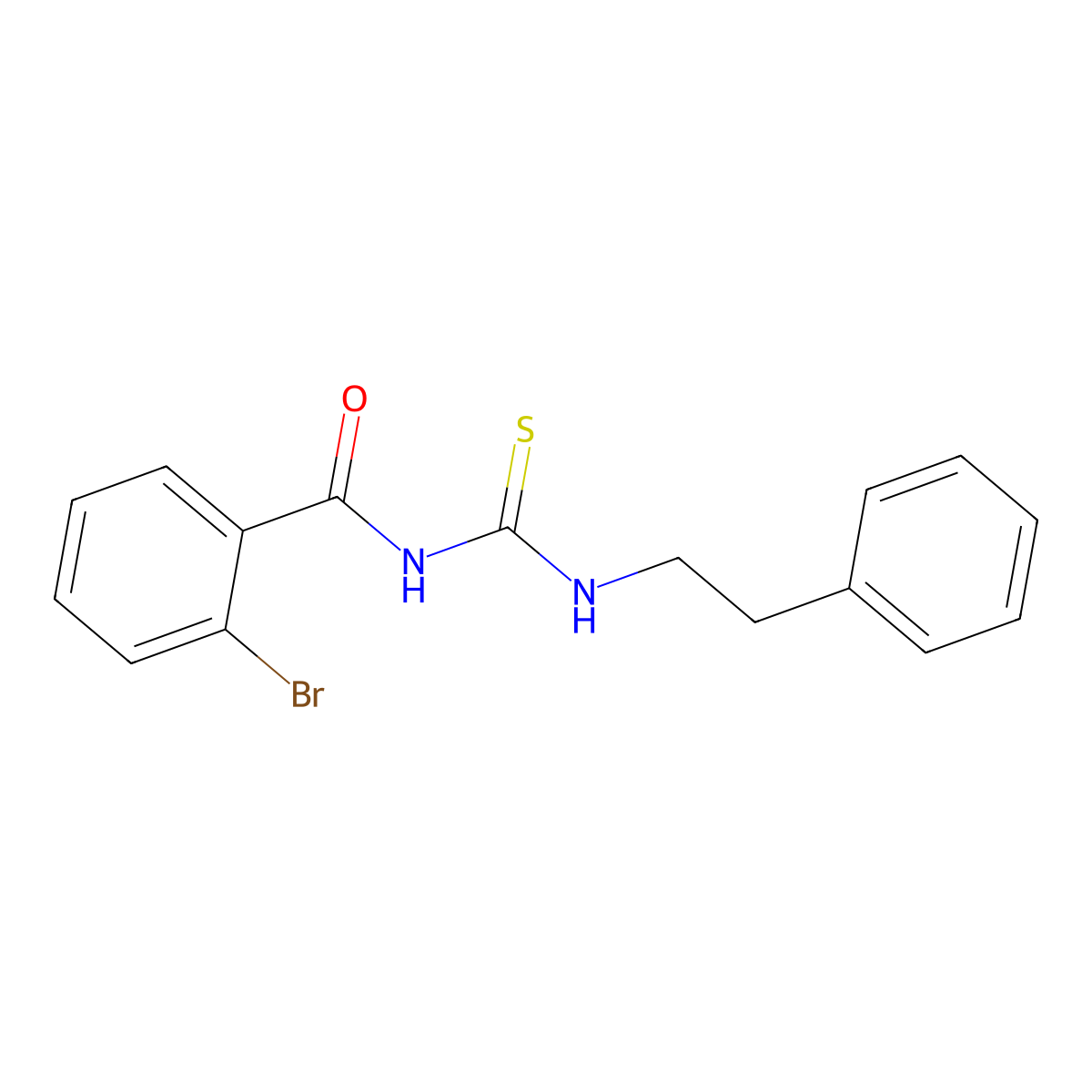 2-bromo-N-[(2-phenylethyl)carbamothioyl]benzamide molecular structure, CAS 431057-43-1