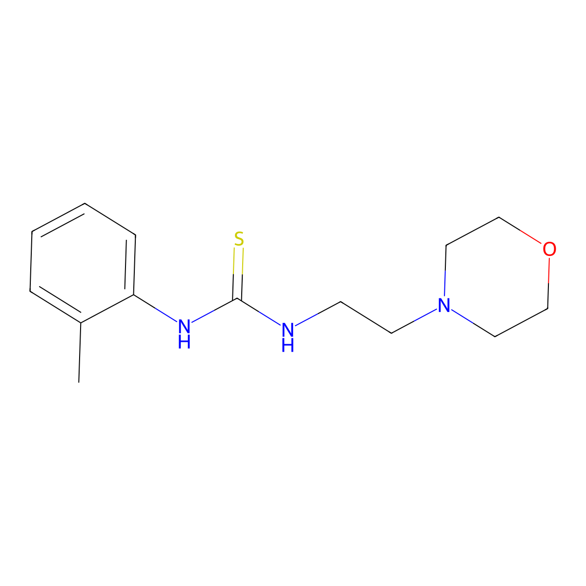 1-(2-Methylphenyl)-3-[2-(morpholin-4-yl)ethyl]thiourea molecular structure, CAS 431057-96-4