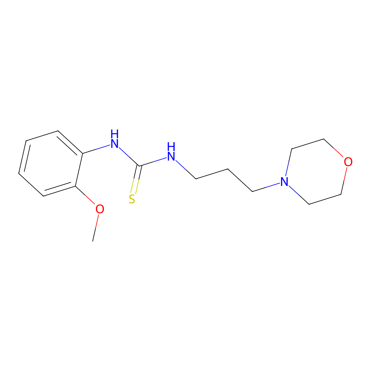 1-(2-Methoxyphenyl)-3-[3-(morpholin-4-yl)propyl]thiourea molecular structure, CAS 431066-52-3