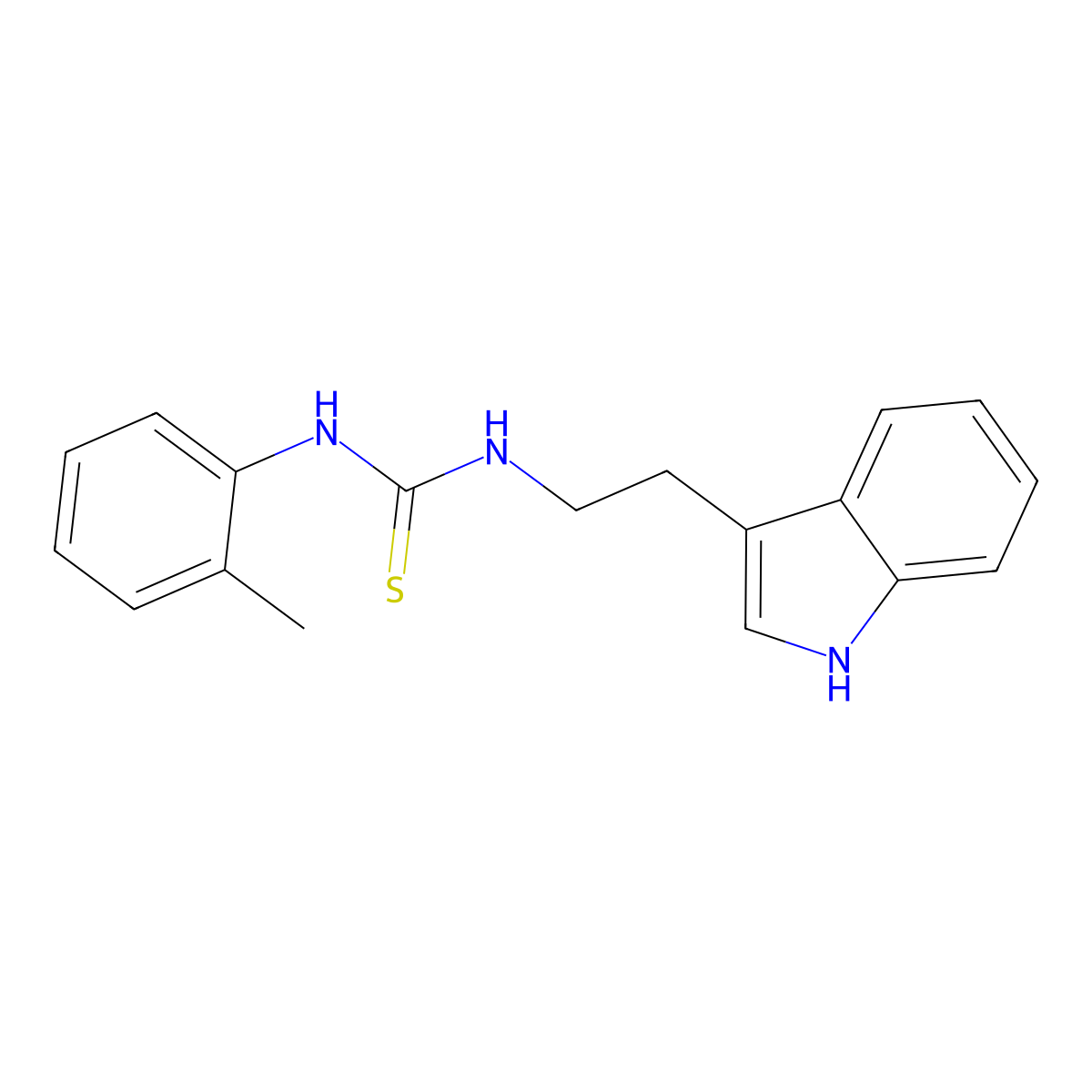 1-[2-(1H-indol-3-yl)ethyl]-3-(2-methylphenyl)thiourea molecular structure, CAS 431066-73-8
