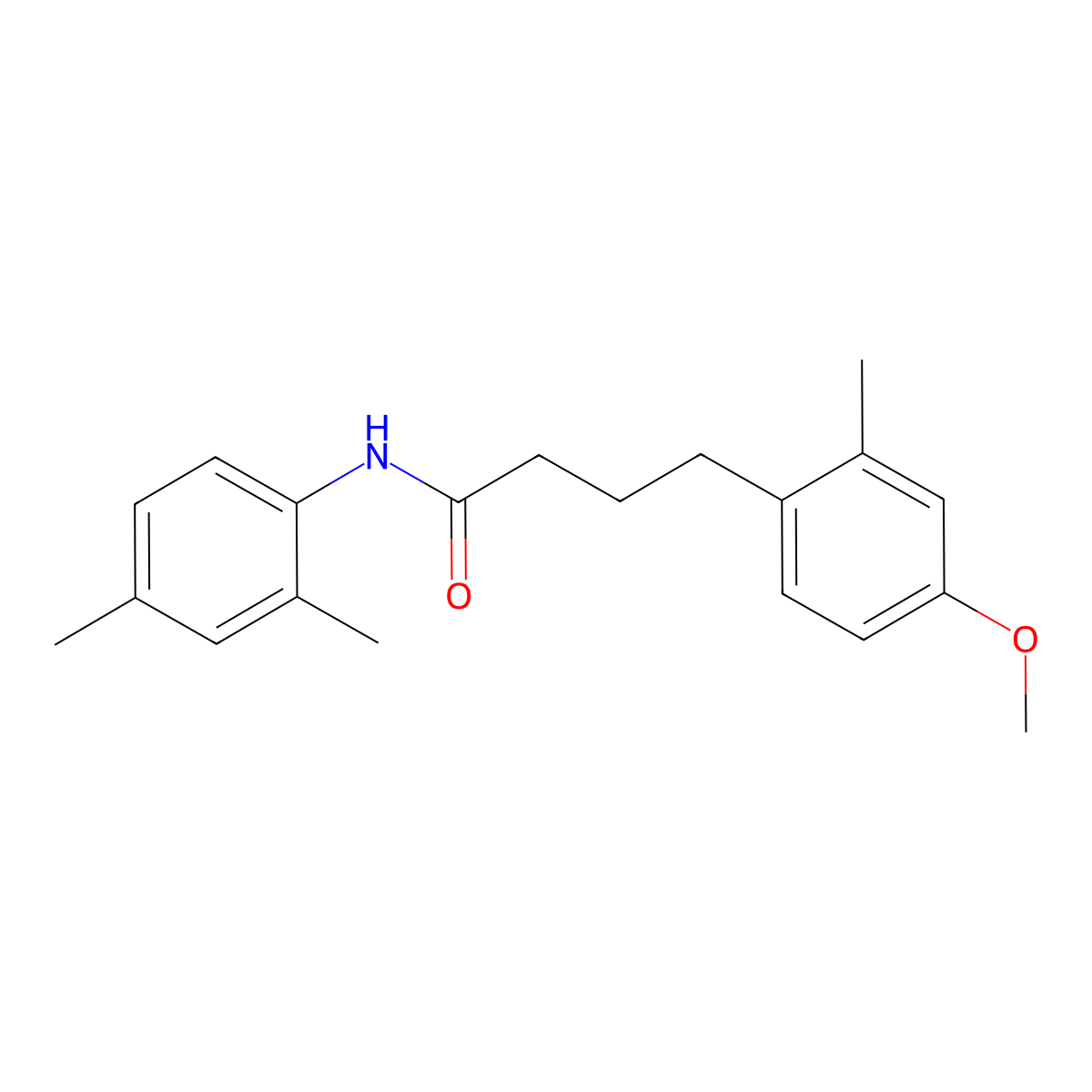 N-(2,4-dimethylphenyl)-4-(4-methoxy-2-methylphenyl)butanamide molecular structure, CAS 431067-89-9