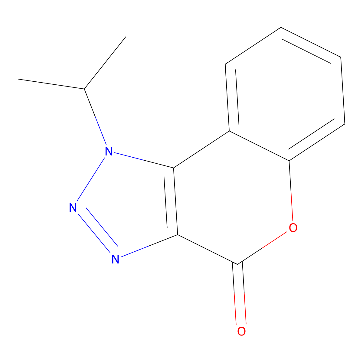 1-Propan-2-ylchromeno[3,4-d]triazol-4-one molecular structure, CAS 431068-17-6