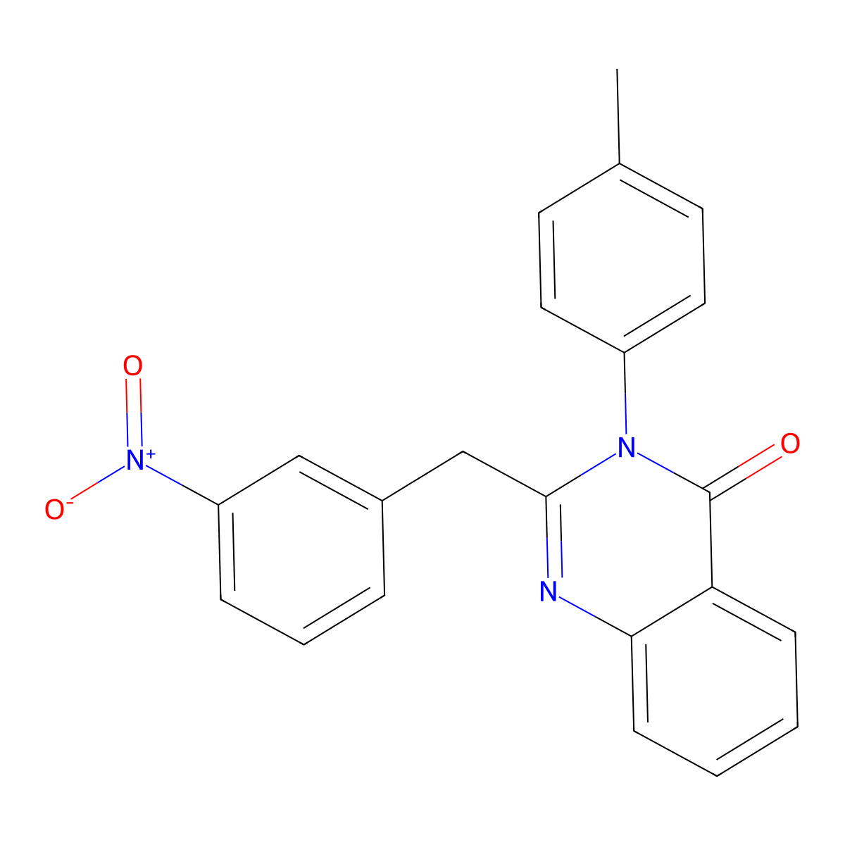 3-(4-Methylphenyl)-2-[(3-nitrophenyl)methyl]quinazolin-4-one molecular structure, CAS 431072-19-4