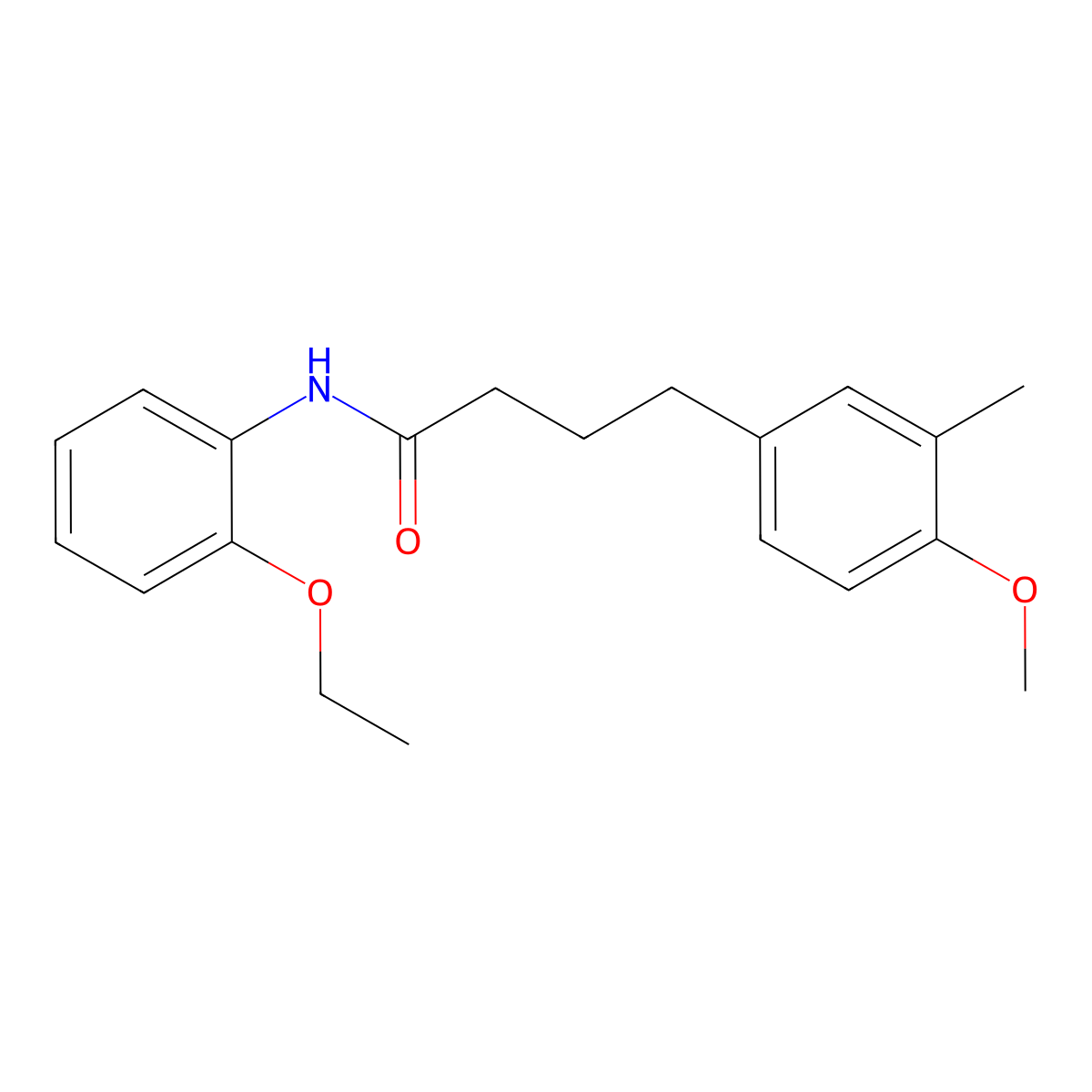 N-(2-ethoxyphenyl)-4-(4-methoxy-3-methylphenyl)butanamide molecular structure, CAS 431072-35-4