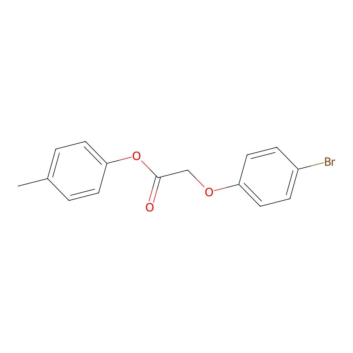 4-Methylphenyl (4-bromophenoxy)acetate molecular structure, CAS 431073-08-4