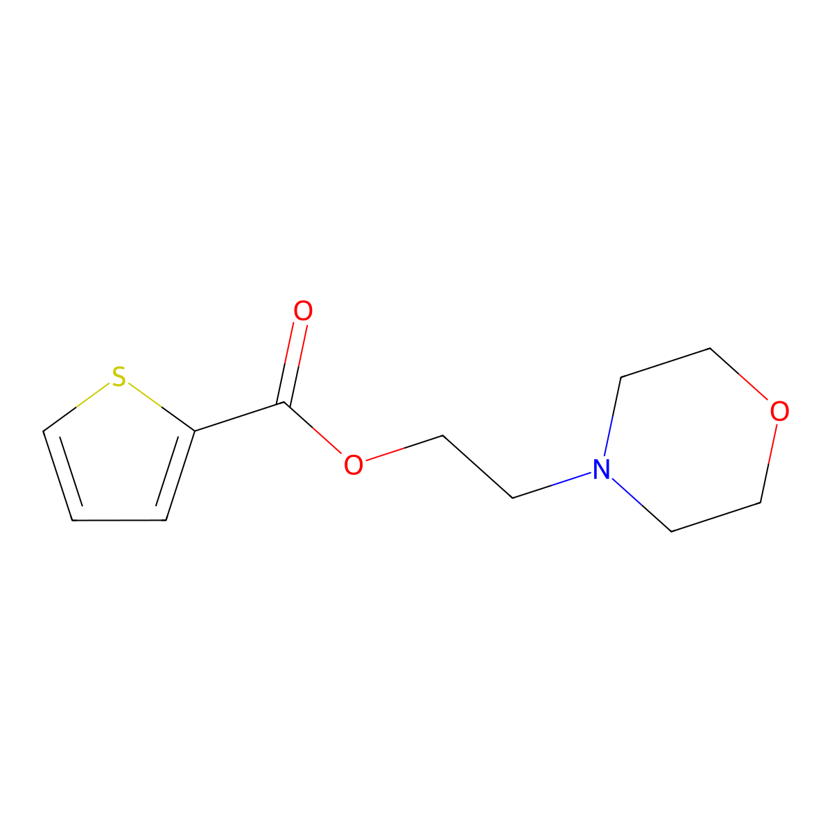 2-Morpholin-4-ylethyl thiophene-2-carboxylate molecular structure, CAS 431074-92-9