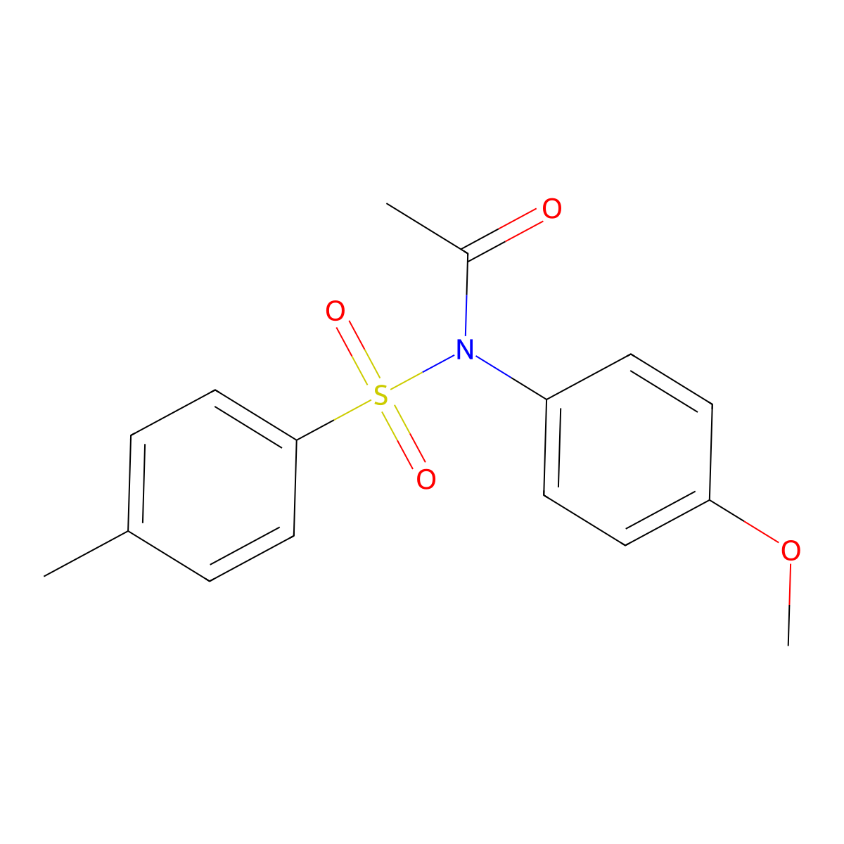 N-(4-methoxyphenyl)-N-[(4-methylphenyl)sulfonyl]acetamide molecular structure, CAS 431074-97-4