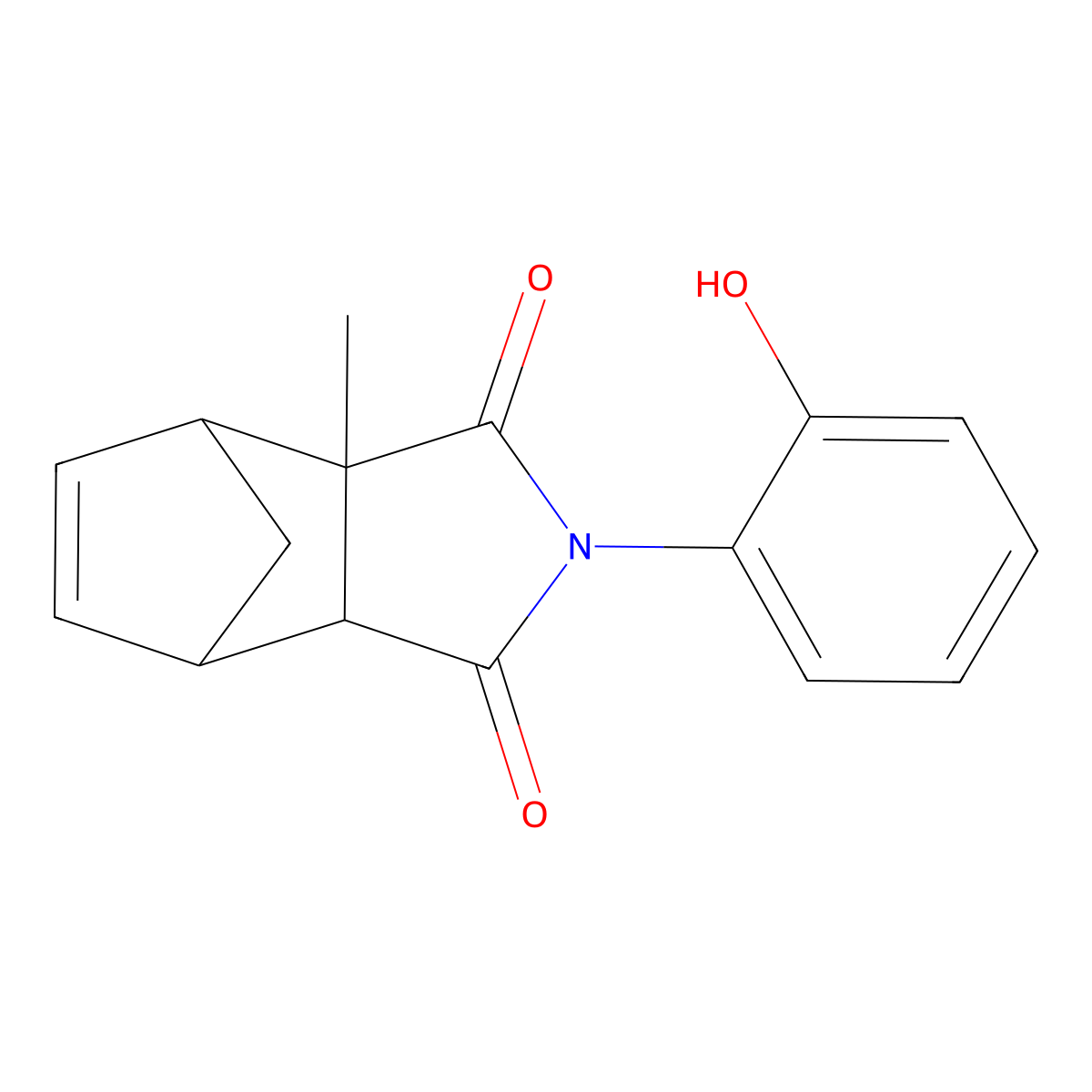 2-(2-hydroxyphenyl)-3a-methyl-3a,4,7,7a-tetrahydro-1H-4,7-methanoisoindole-1,3(2H)-dione molecular structure, CAS 431076-74-3