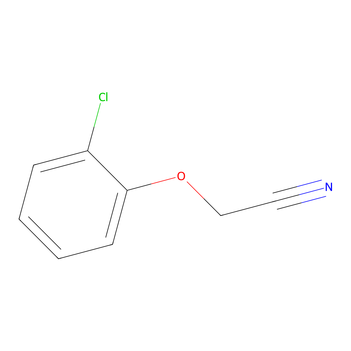 2-(2-Chlorophenoxy)acetonitrile molecular structure, CAS 43111-31-5
