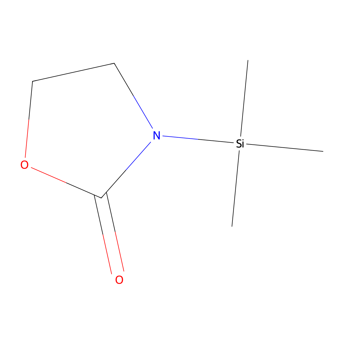 3-(Trimethylsilyl)-2-oxazolidinone molecular structure, CAS 43112-38-5