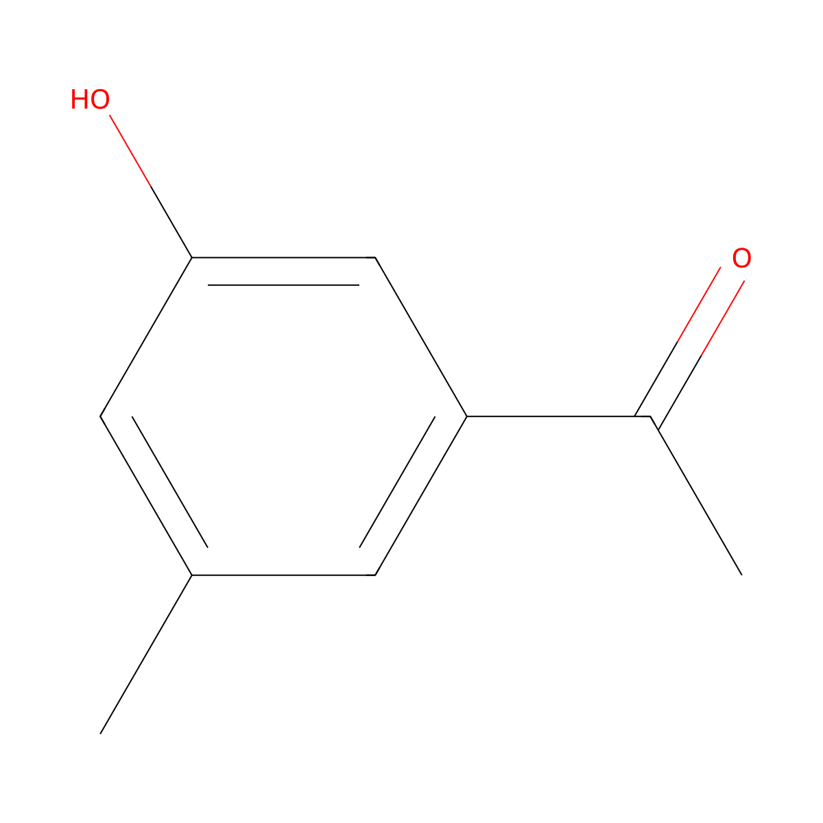 1-(3-Hydroxy-5-methylphenyl)ethanone molecular structure, CAS 43113-93-5