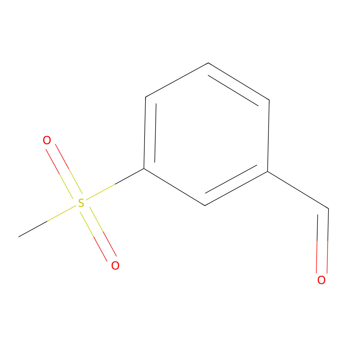 3-(Methylsulfonyl)benzaldehyde molecular structure, CAS 43114-43-8