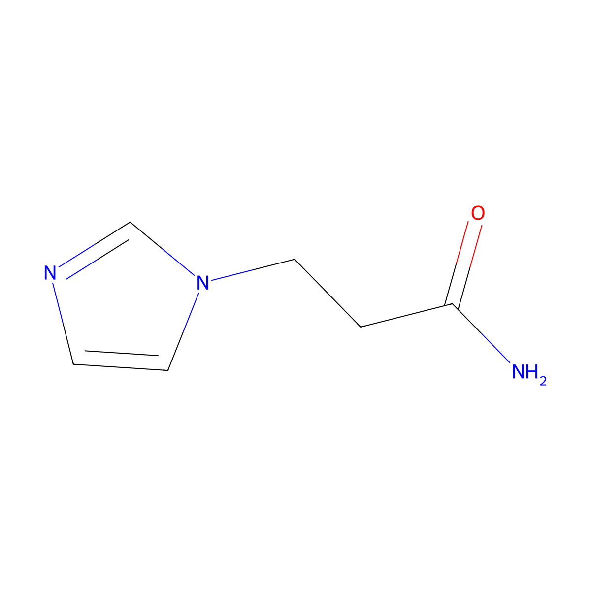3-(1H-imidazol-1-yl)propanamide molecular structure, CAS 43115-74-8