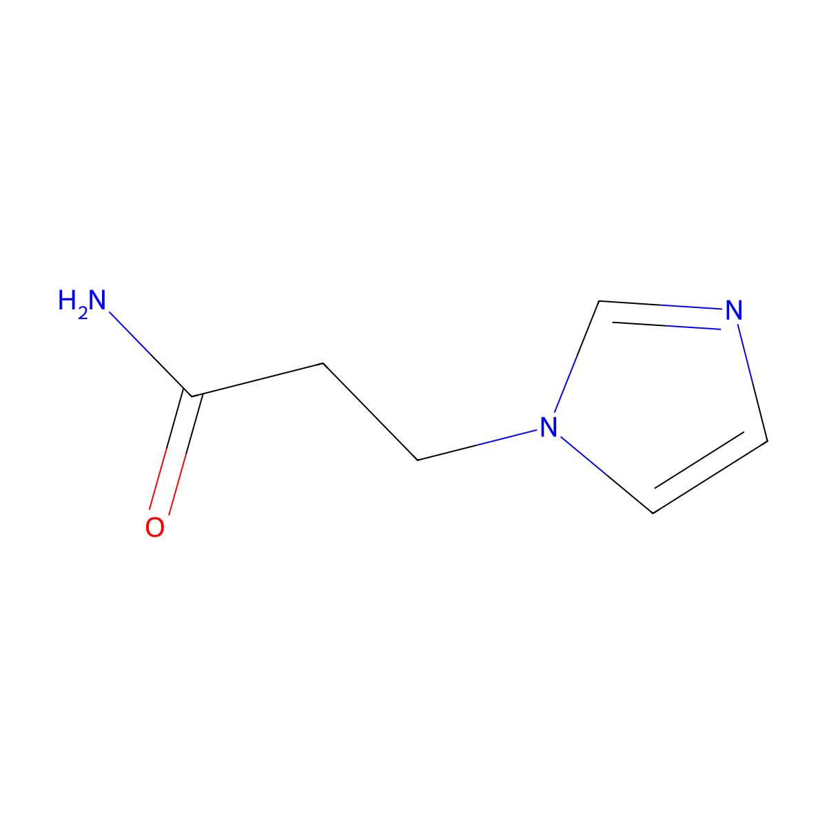 3-(1H-imidazol-1-yl)propanamide molecular structure, CAS 43115-74-8