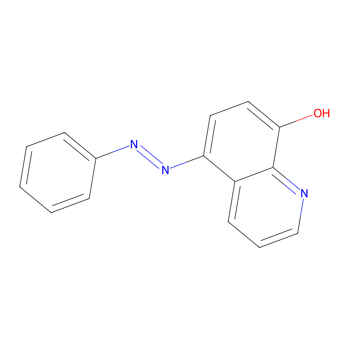 5-(Phenylazo)-8-hydroxyquinoline molecular structure, CAS 4312-09-8