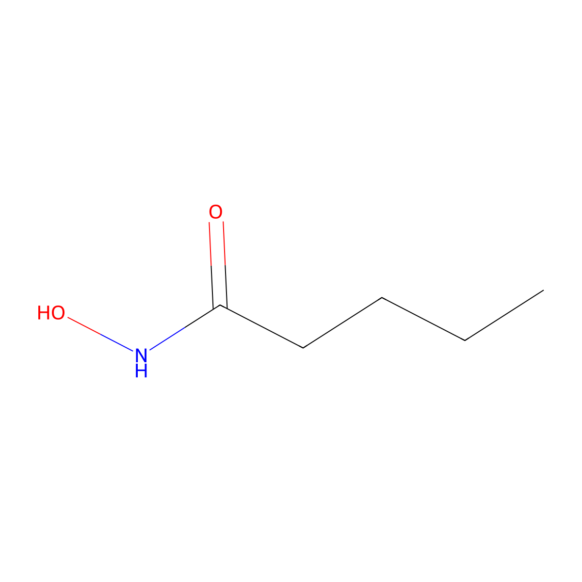 Pentanamide, N-hydroxy- molecular structure, CAS 4312-92-9