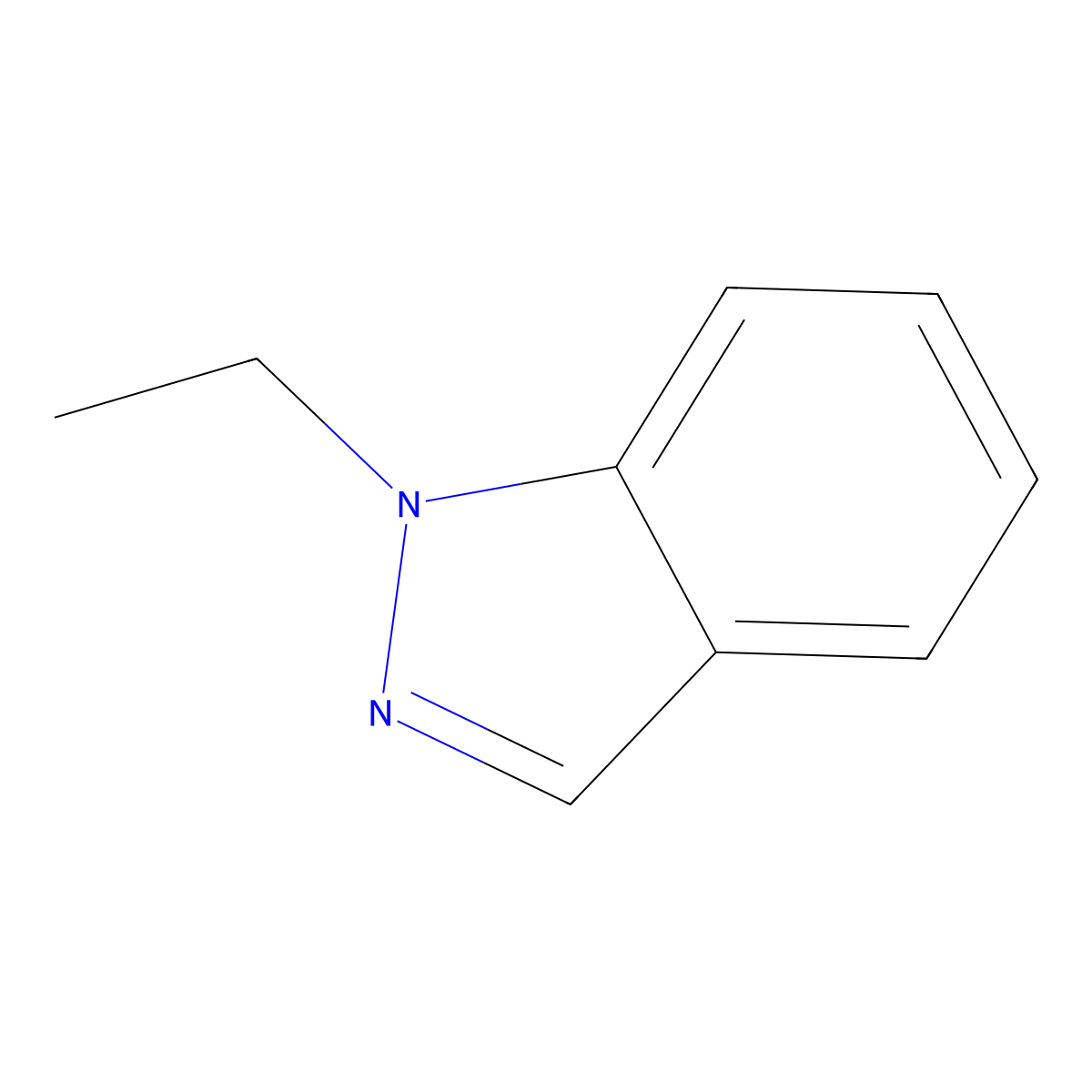 1H-Indazole, 1-ethyl- molecular structure, CAS 43120-22-5