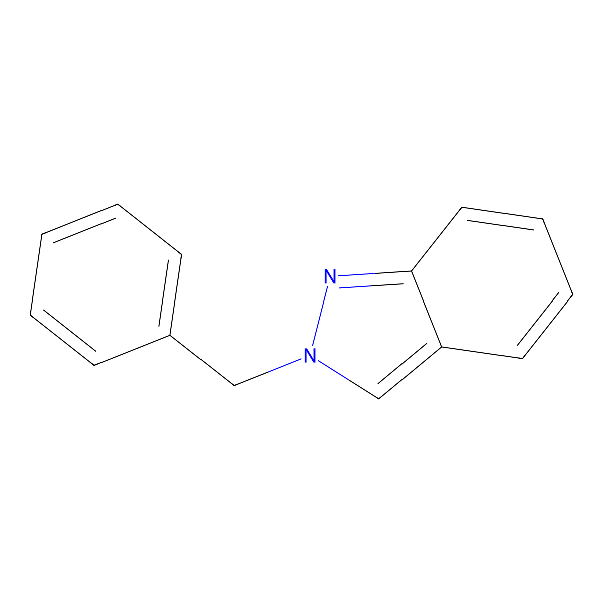 2-(Phenylmethyl)-2H-indazole molecular structure, CAS 43120-26-9