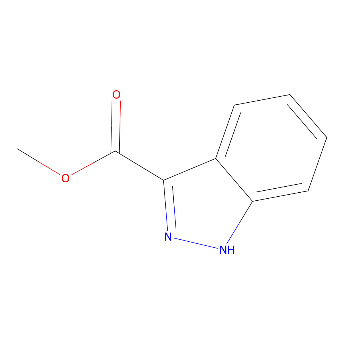methyl 1H-indazole-3-carboxylate molecular structure, CAS 43120-28-1
