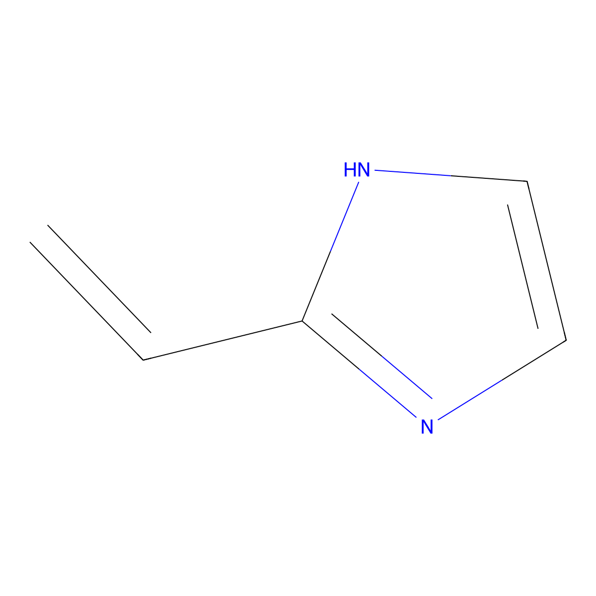 2-Vinylimidazole molecular structure, CAS 43129-93-7
