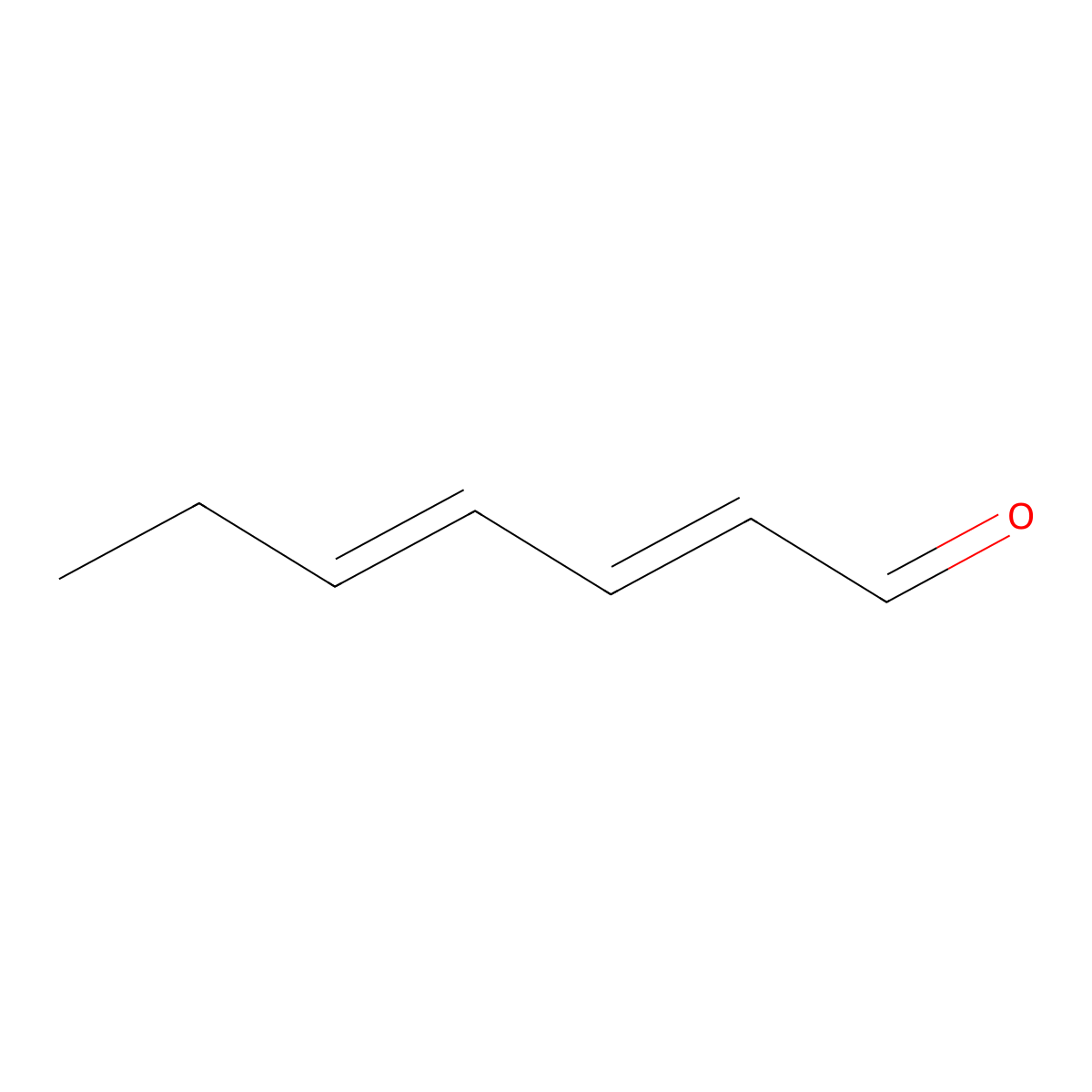 2,4-Heptadienal molecular structure, CAS 4313-03-5