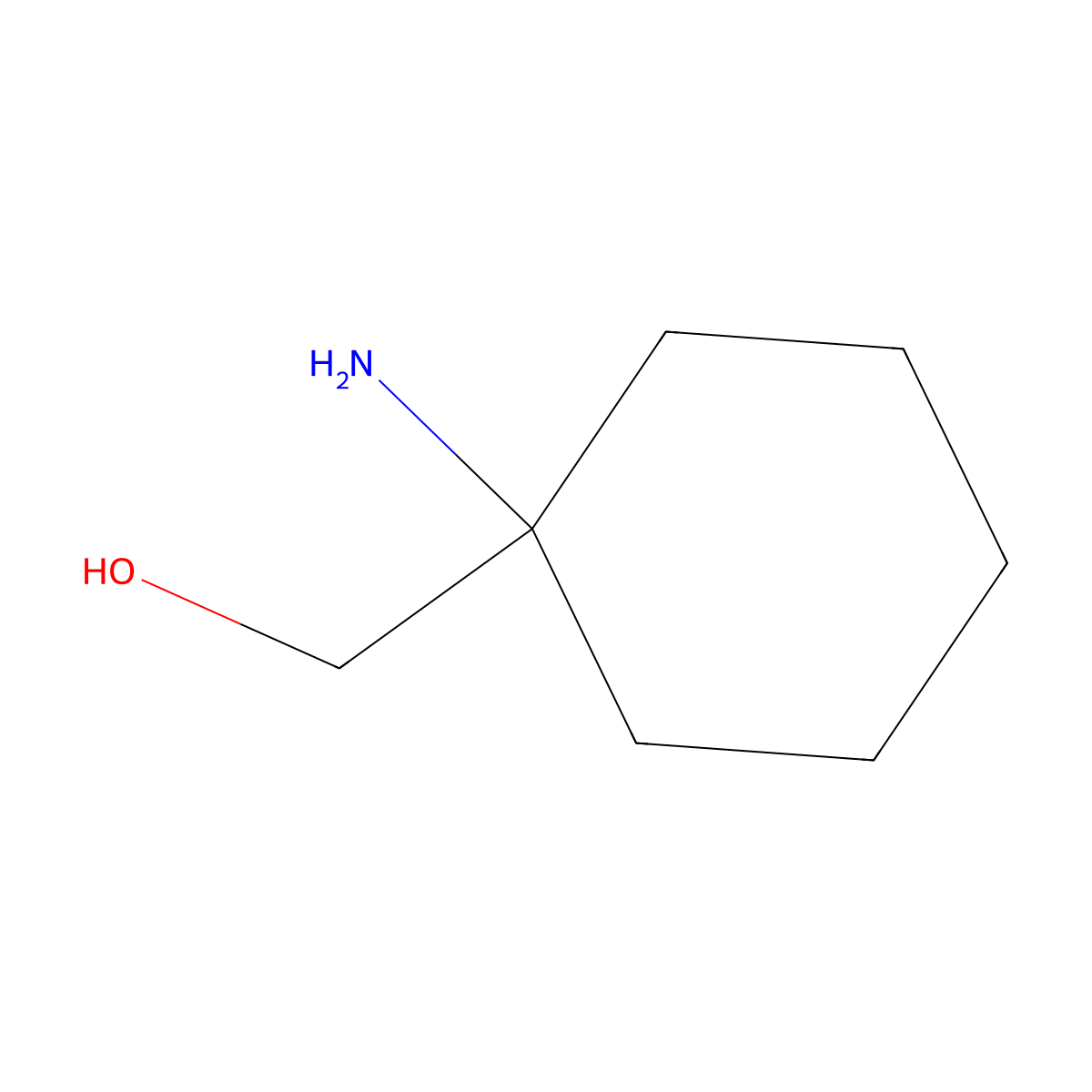 (1-Aminocyclohexyl)methanol molecular structure, CAS 4313-56-8